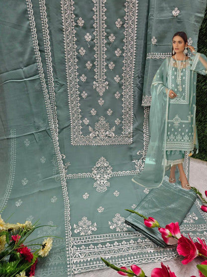 Beautiful Georgette Fabric Embroidery Work Salwar Suit