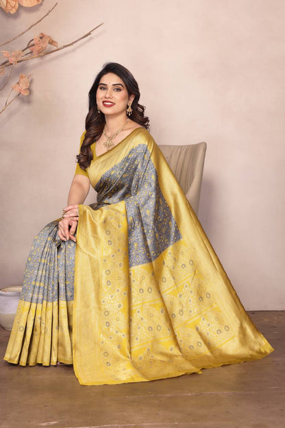 Designer Rich Pallu & Jaquard Work Saree