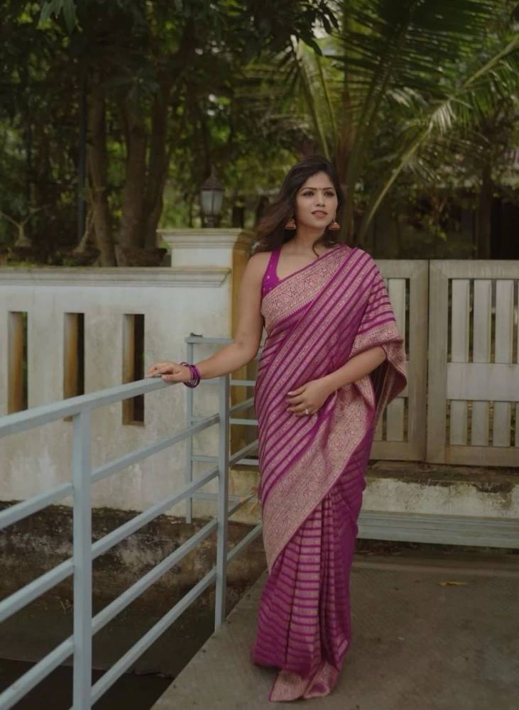 Designer Lining Rich Pallu & Jaquard Work Soft Silk Saree