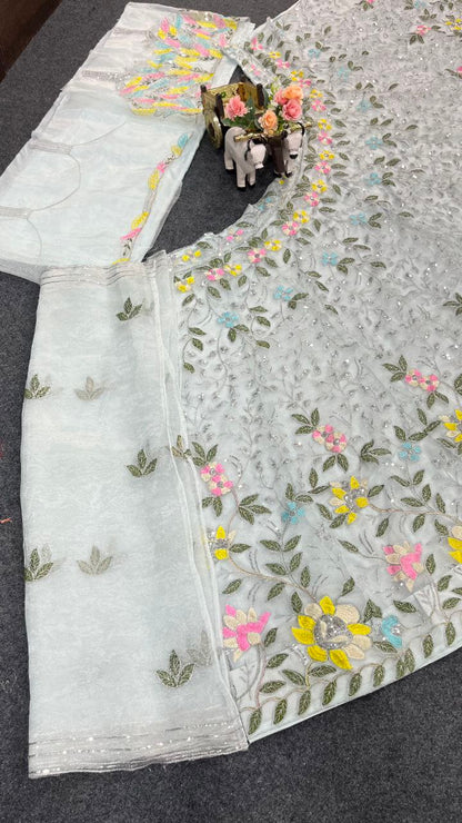 Carnival Speical Organza Silk Lehenga Choli