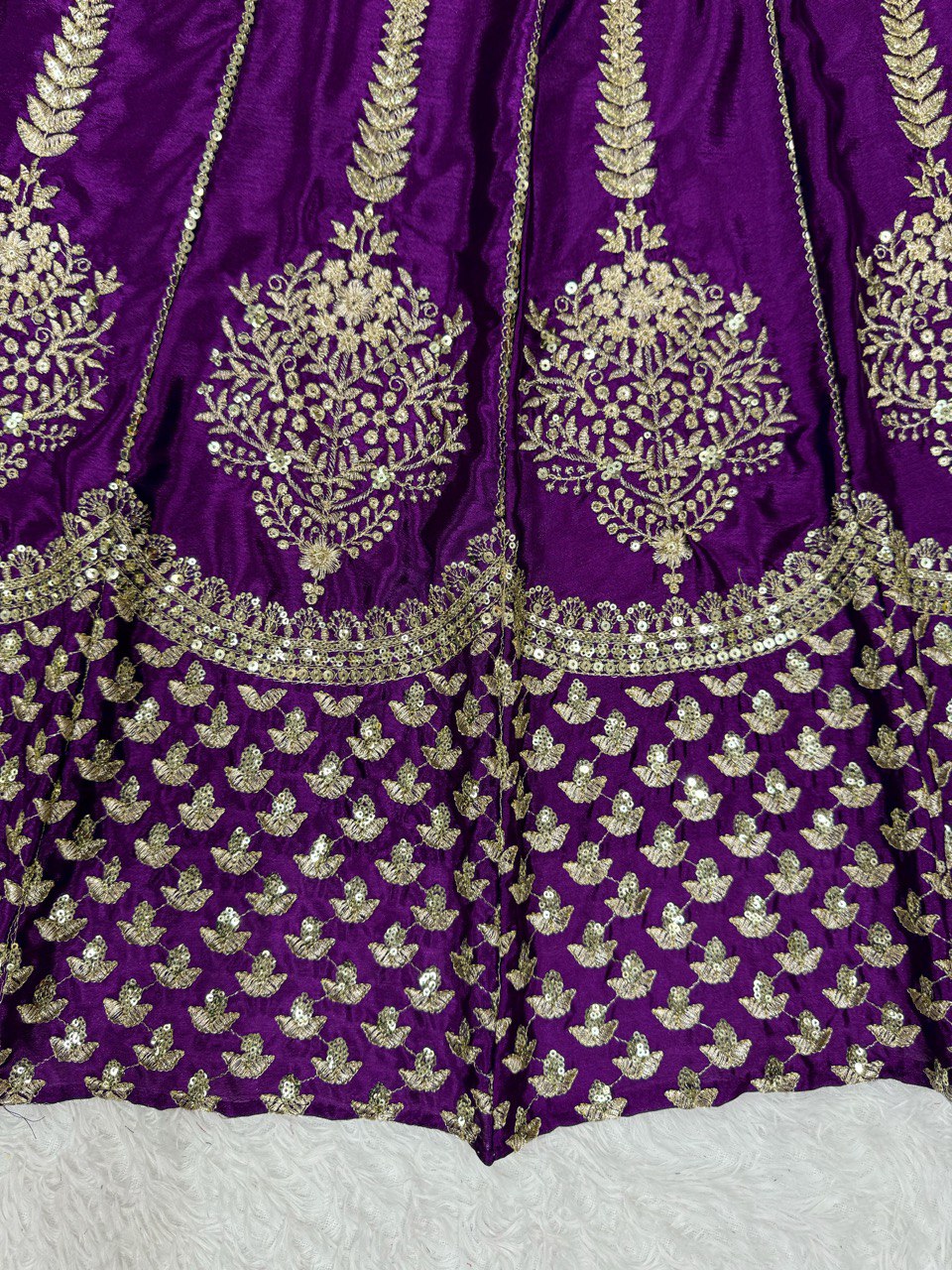 Purple Colour Designer Wedding Wear Lehenga Choli With Beautiful Duppta