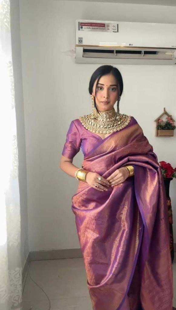 Soft Cotton Rich Weaving Designer Ready To Wear Saree