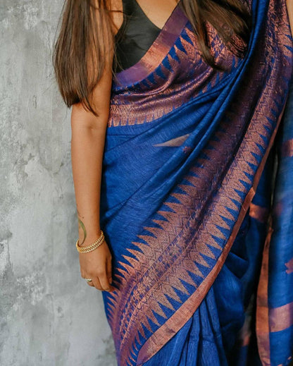 Soft Lilan Slab Beautiful Rich Pallu And Slab Weaving Work Designer Saree