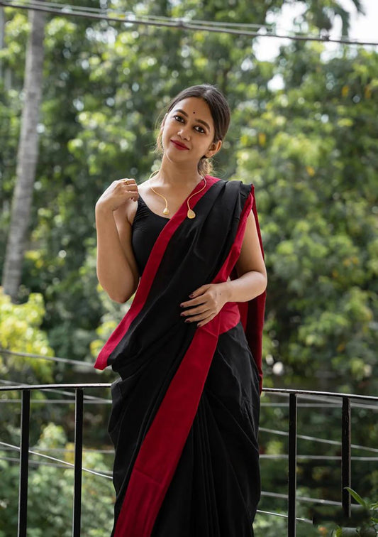 Black Slab Lilan Attractive Charmfull Fancy Saree