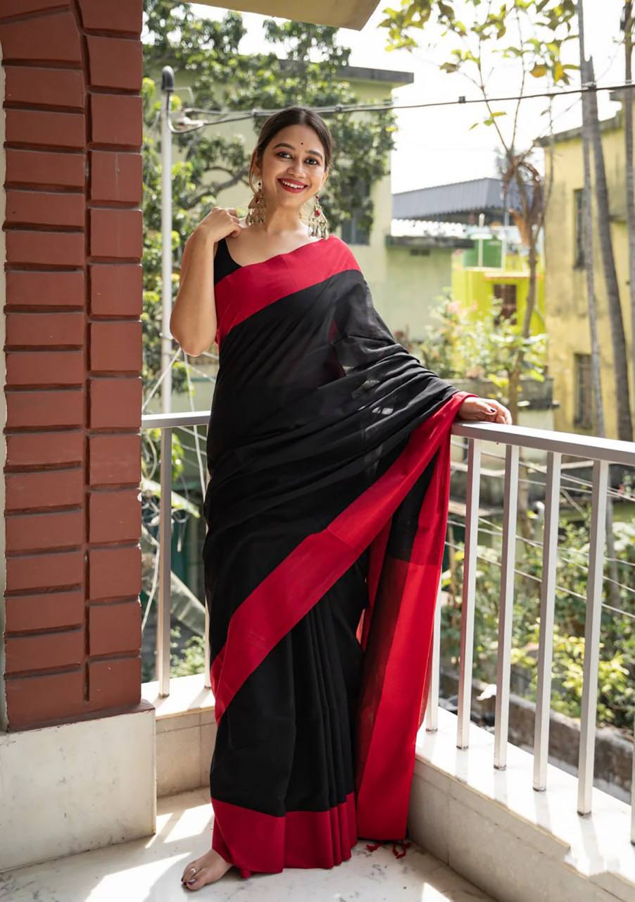 Black Slab Lilan Attractive Charmfull Fancy Saree