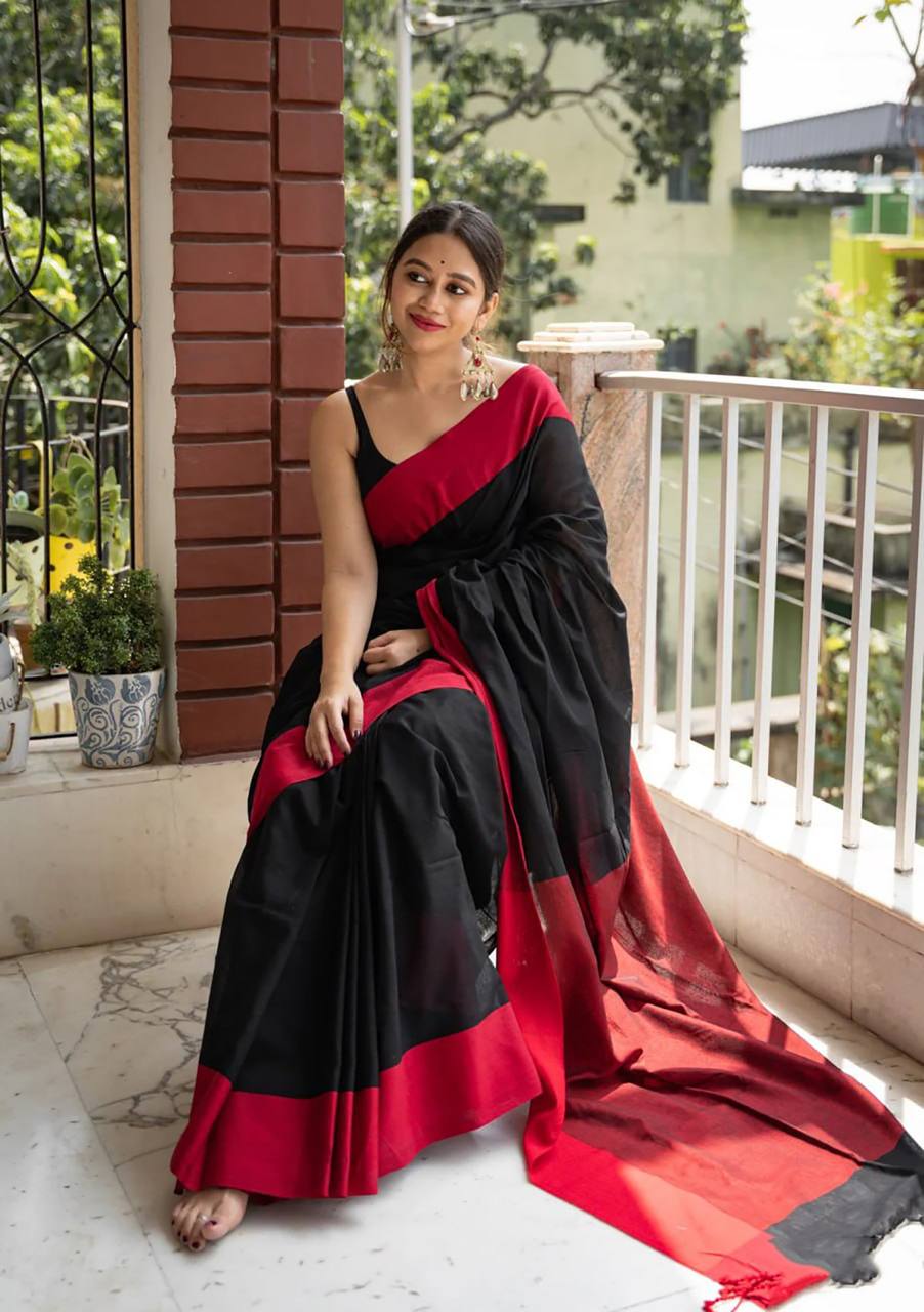 Black Slab Lilan Attractive Charmfull Fancy Saree