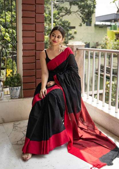 Black Slab Lilan Attractive Charmfull Fancy Saree