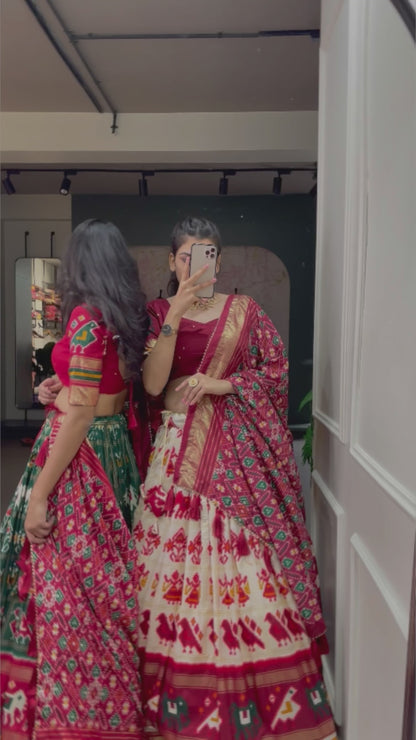 Function Wear Patola Printed Silk Lehenga Choli