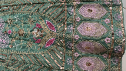 Wedding Wear Silk Lehenga With Handwork Choli