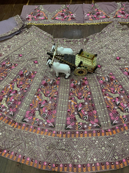 Party Wear Georgette Lehenga Choli