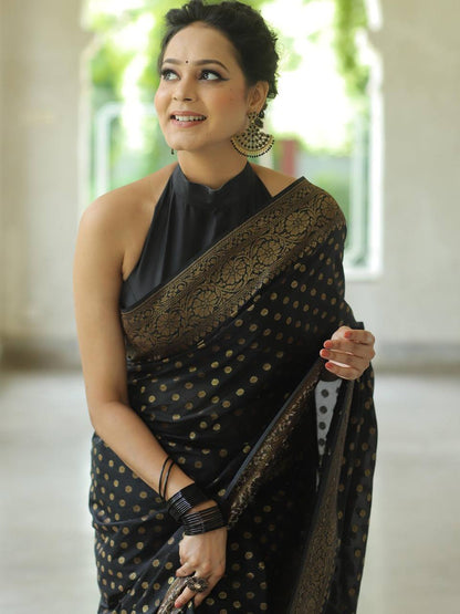 Soft Lichi Silk Designer Jacquard Silk Weaving Saree