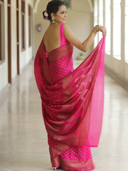 Soft Lichi Silk Designer Jacquard Silk Weaving Saree
