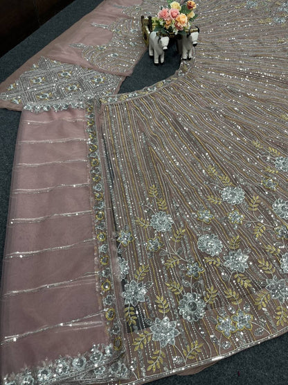 Wedding Wear Soft Net Lehenga Choli
