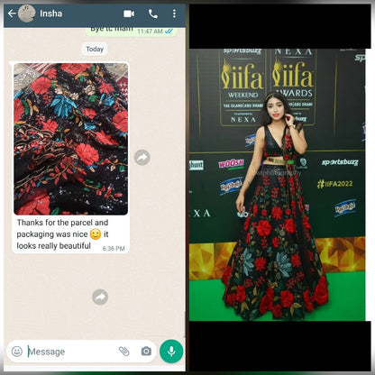 Designer Black Mono Net Sequence And Embroidery Work Lehenga Choli