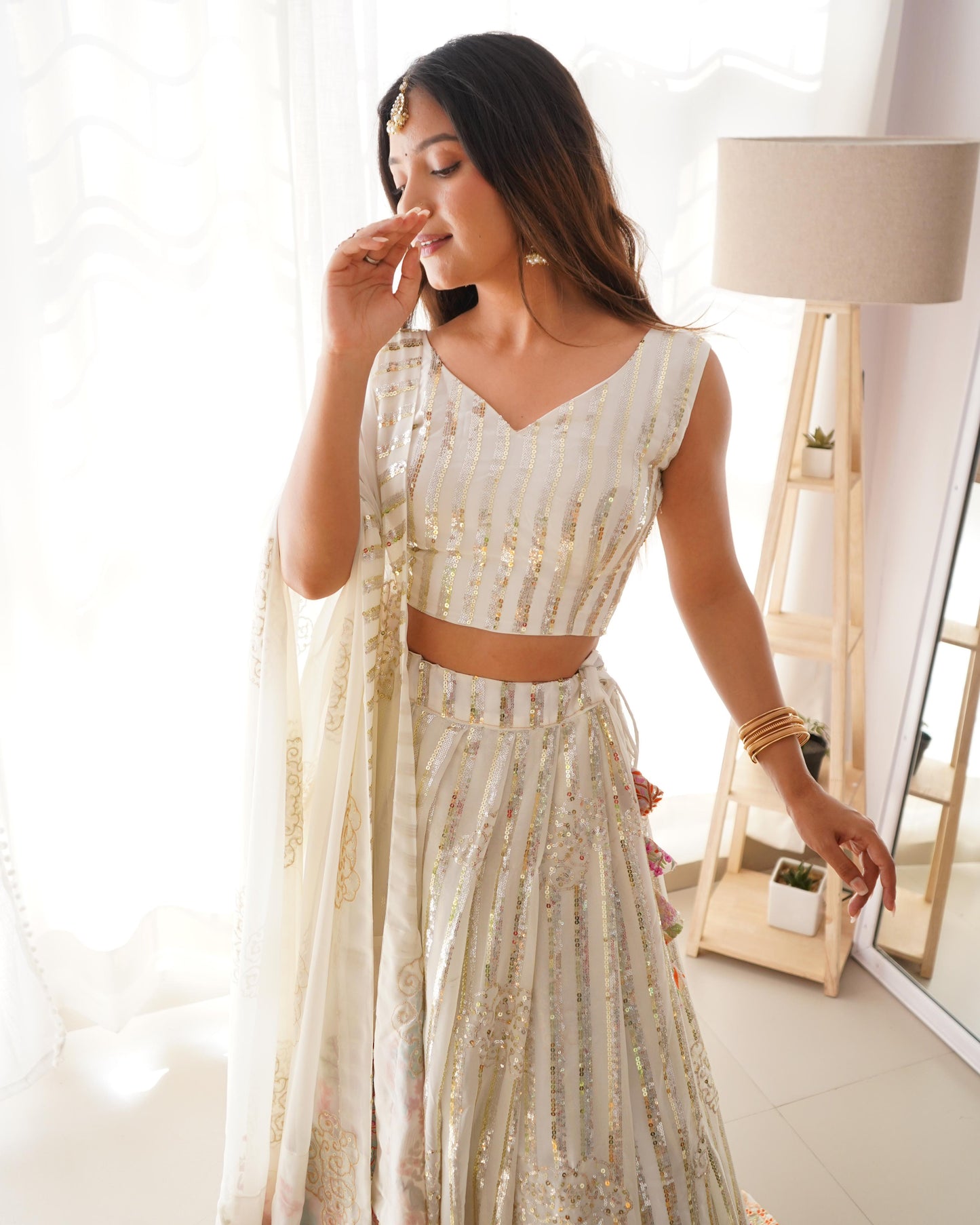 Bollywood Style Georgette Sequence Work Lehenga Choli