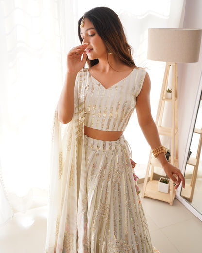 Bollywood Style Georgette Sequence Work Lehenga Choli