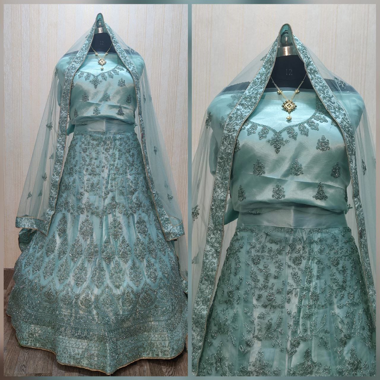 Wedding Wear Soft Net With Coding Glitter Dori Work Lehenga Choli With Canvas Inside